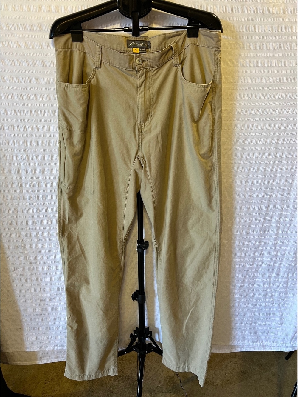 Eddie Bauer Men’s Tall 38x36 Khaki Utility Pants Chino Workwear Tan